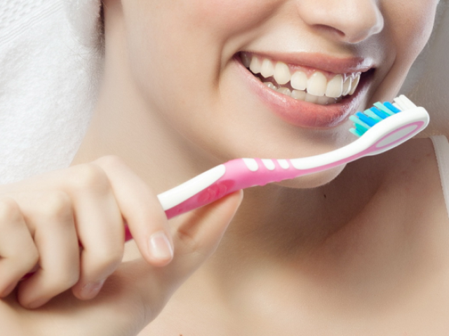 Oral cavity hygiene. Care for teeth and hygiene. Hygienic brushing tooths