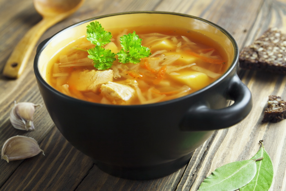 Овощной суп с пекинской капустой
