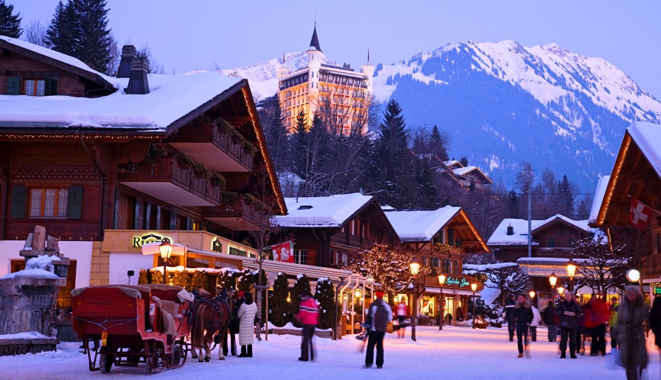 Ski Resort Gstaad, Suisse