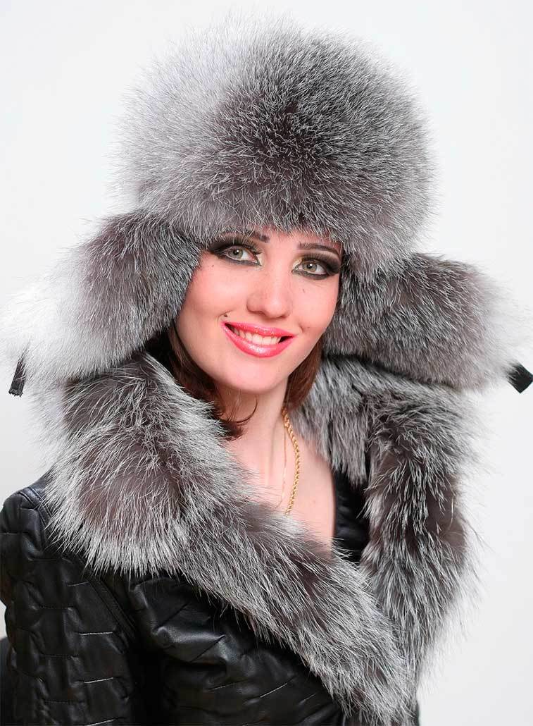 Fashionable knitted, fur and felt caps for girls from sable