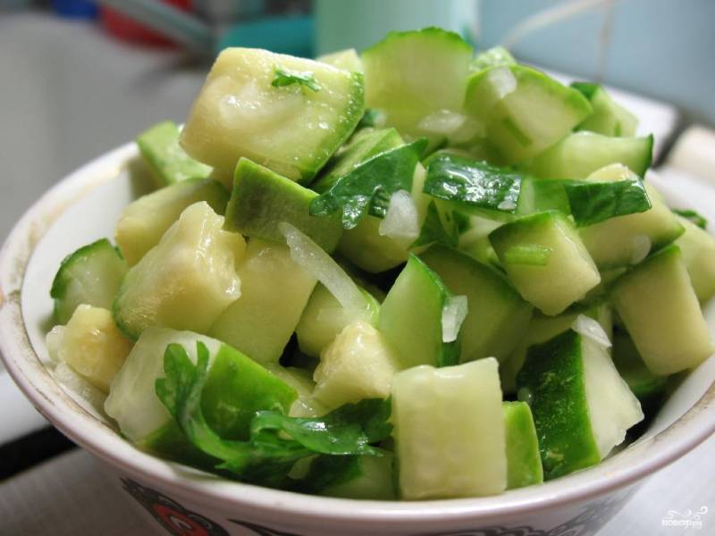 Small -salted zucchini - will be an excellent addition to the main dishes