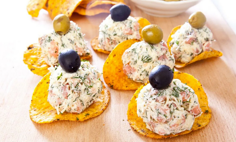 Snack auf Chips für Kinder