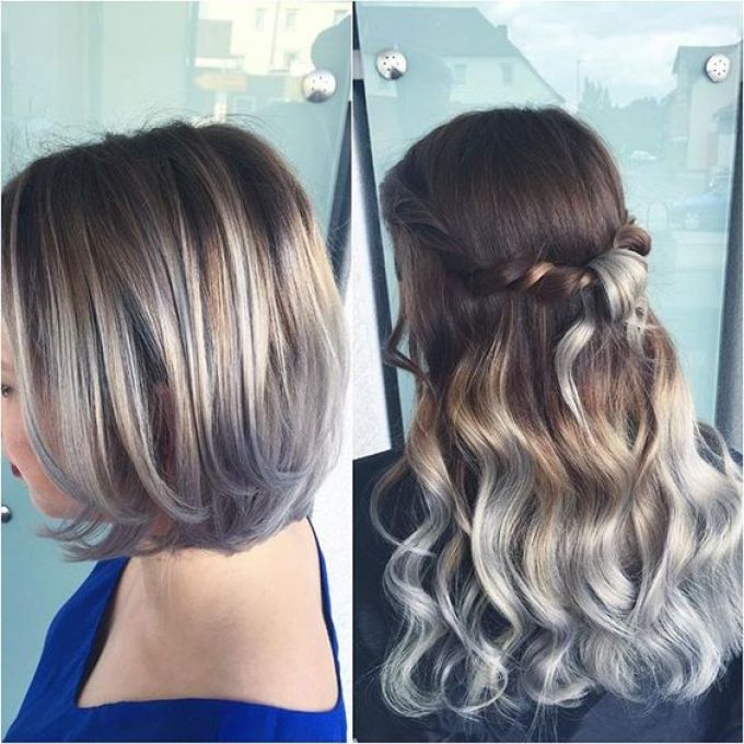 Ombre ombre sur les cheveux bruns