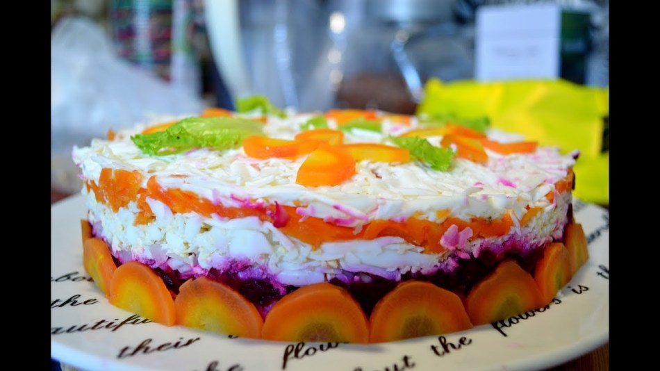 Menyasszony saláta: Hús nélküli recept, répa és sárgarépa