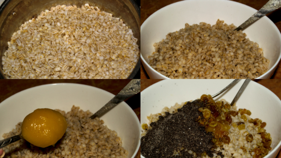 Kutia with barley step by step.