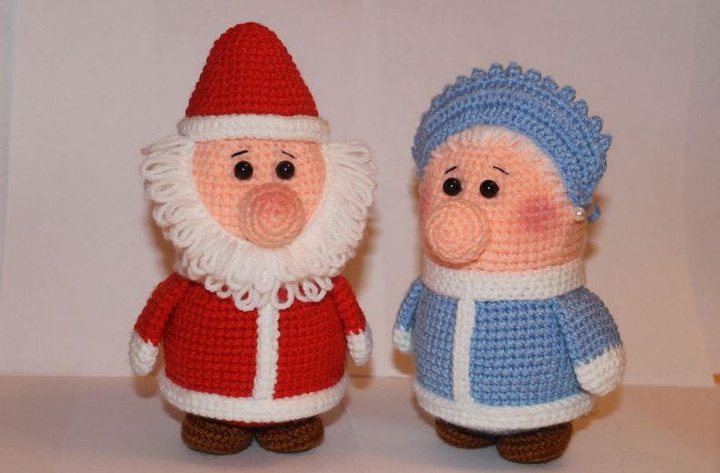 Santa Claus and Snow Maiden Crochet