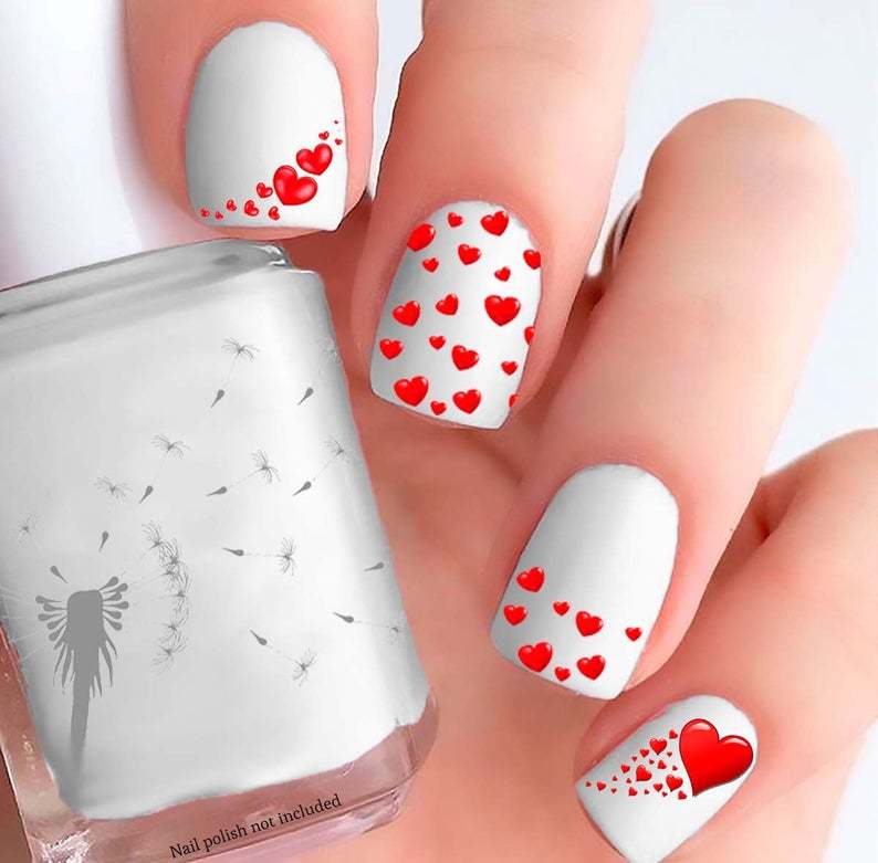 Stylish manicure for lovers Day